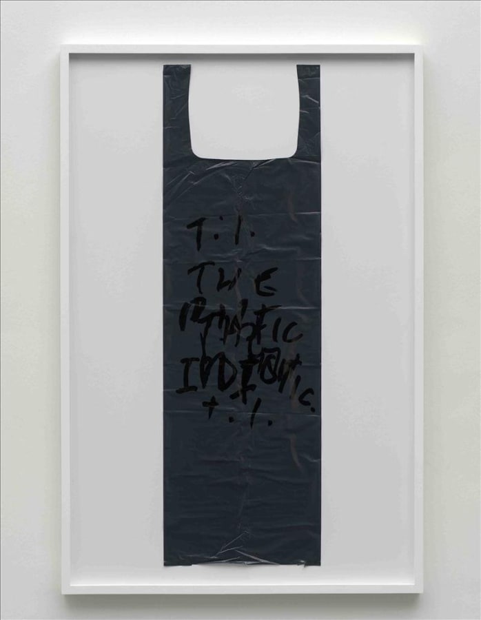 Artwork: Matias Faldbakken, Untitled (Garbage Bag Grey #7), 2010