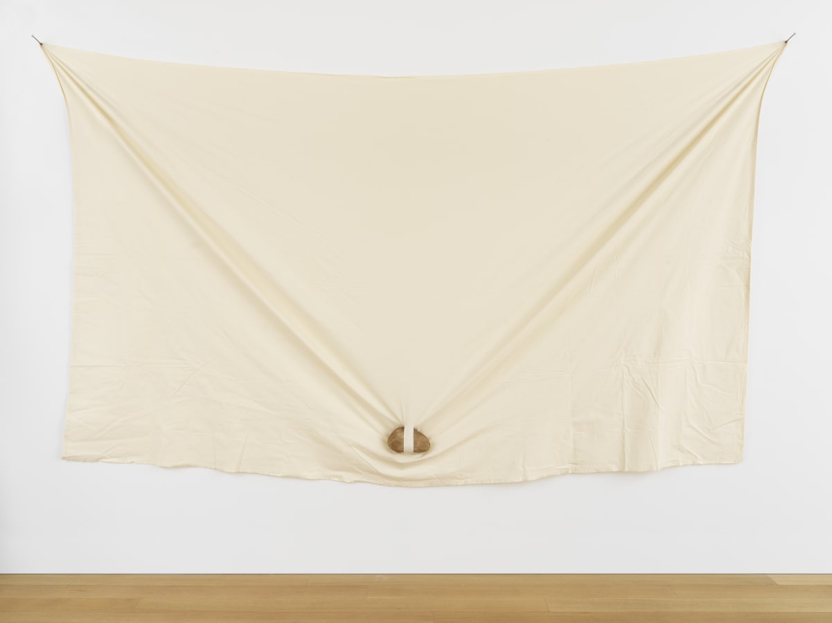 Artwork: Keiji Uematsu, Triangle - Stone/Cloth, 1979