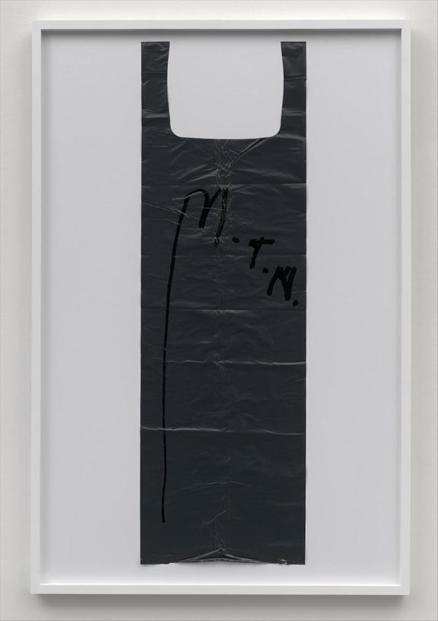 Artwork: Matias Faldbakken, Untitled (Garbage Bag Grey #5), 2010
