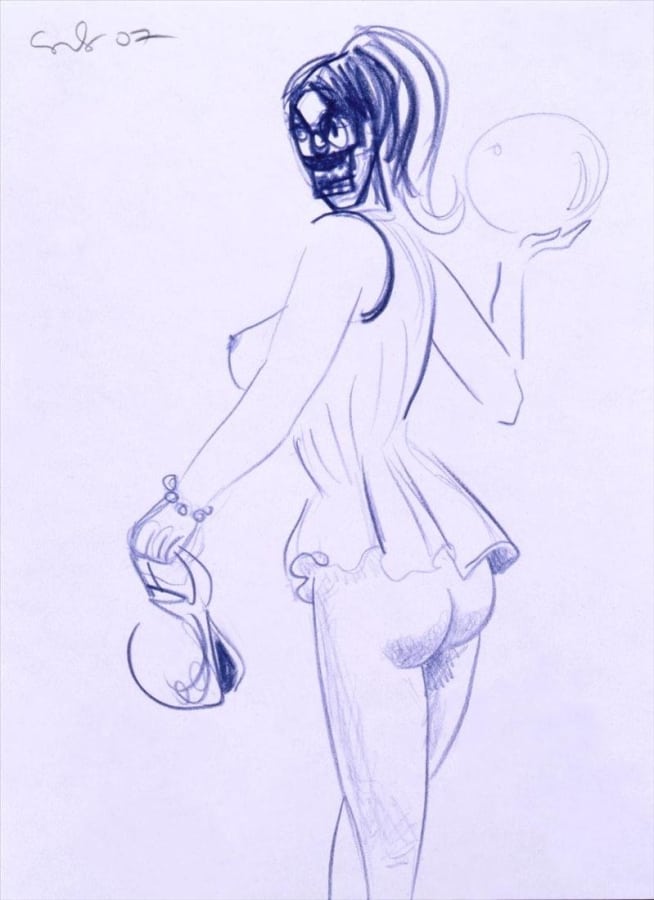 Artwork: George Condo, Girl with Handbag (ii), 2007