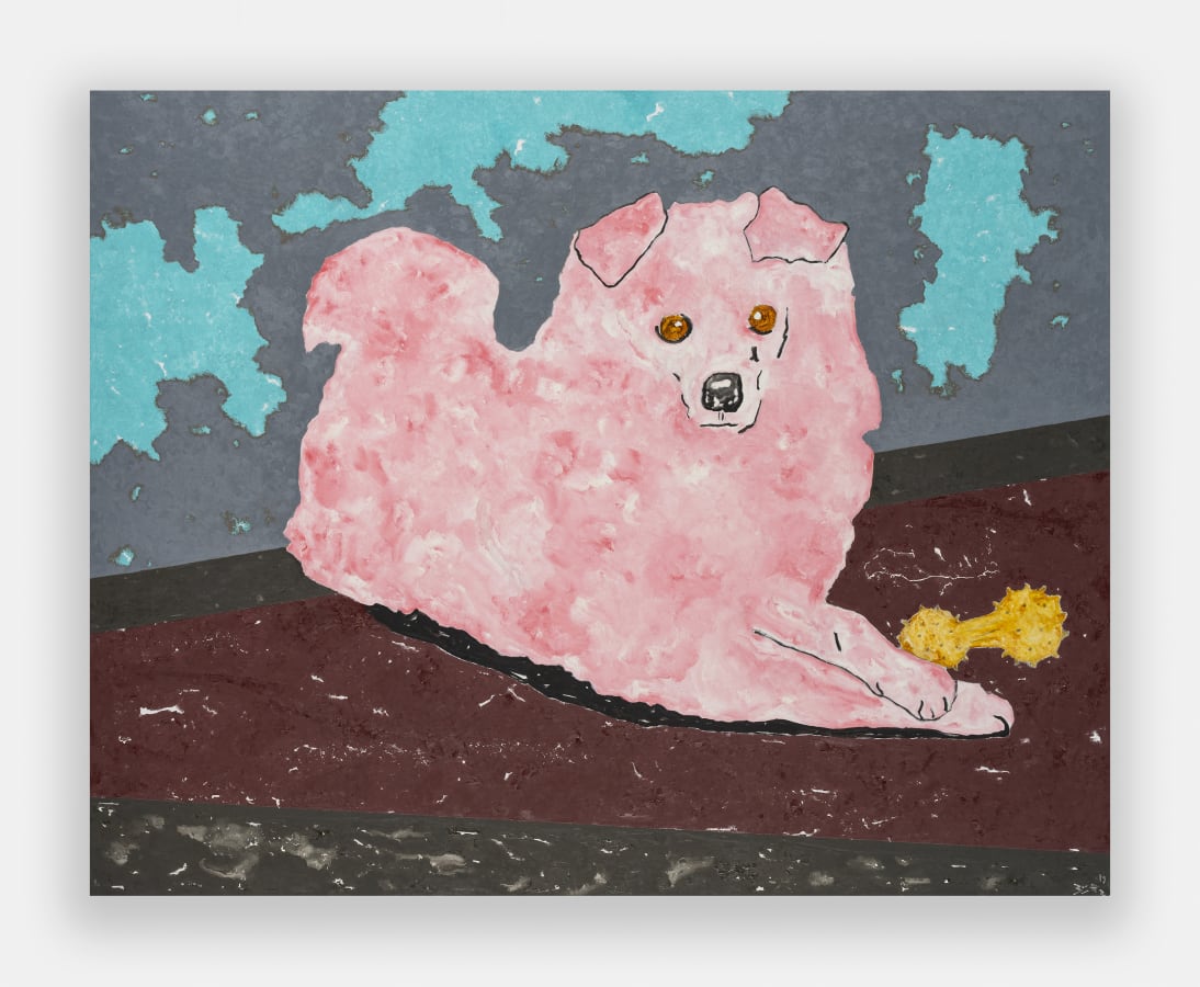 Artwork: Werner Büttner, Wolf’s Offspring with Substitute Bone, 2019