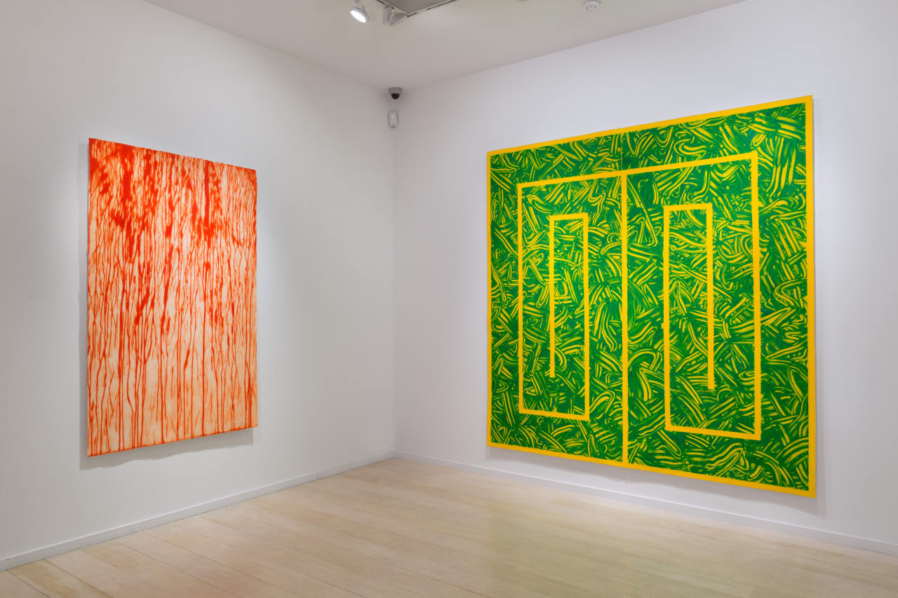 Installation view of Richard Long: The Spike Island Tapes at Alan Cristea Gallery, London, 2015. Photo: Peter White.