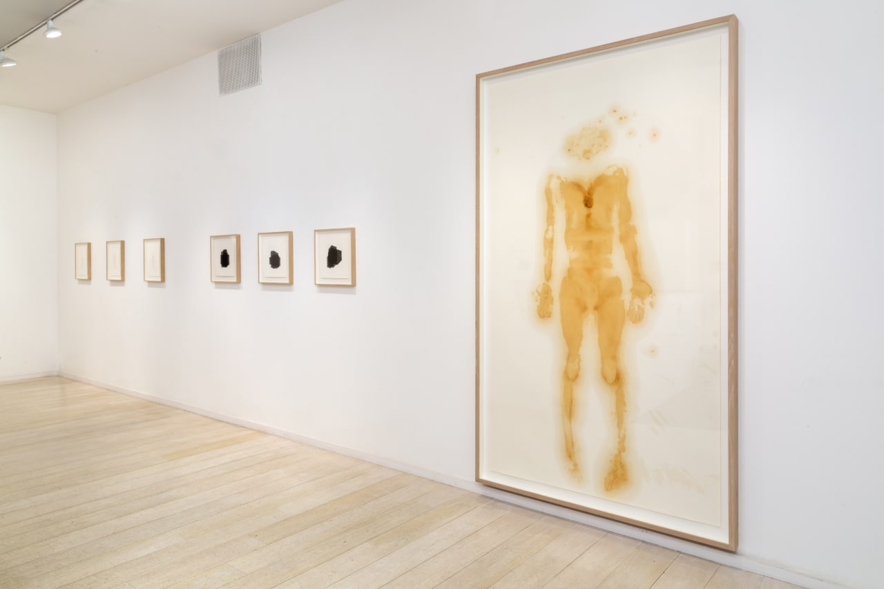 Installation view of Antony Gormley: CAST at Alan Cristea Gallery, London, 2016. Photo: Peter White.