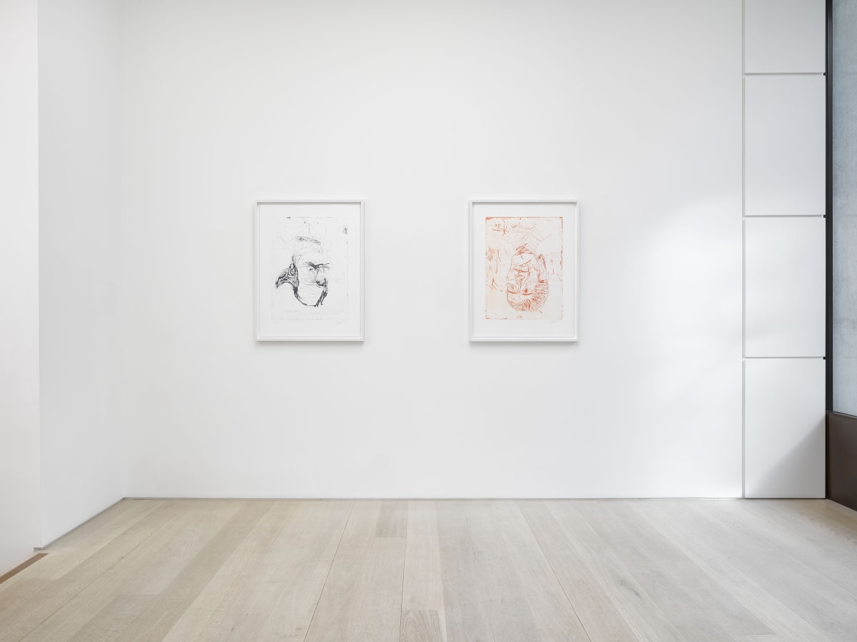 Installation view of Georg Baselitz: Devotion at Alan Cristea Gallery, London, 2019. Photo: Jack Hems.