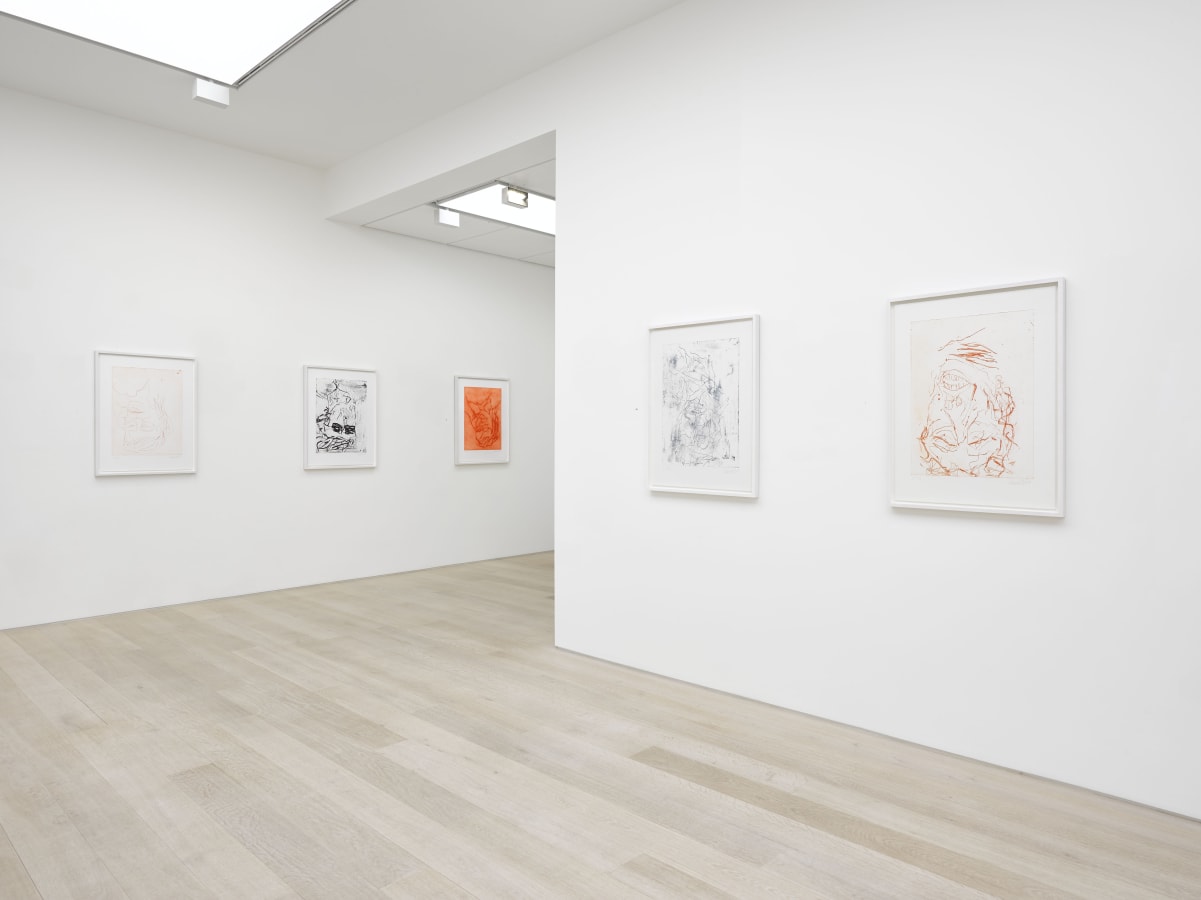 Installation view of Georg Baselitz: Devotion at Alan Cristea Gallery, London, 2019. Photo: Jack Hems.
