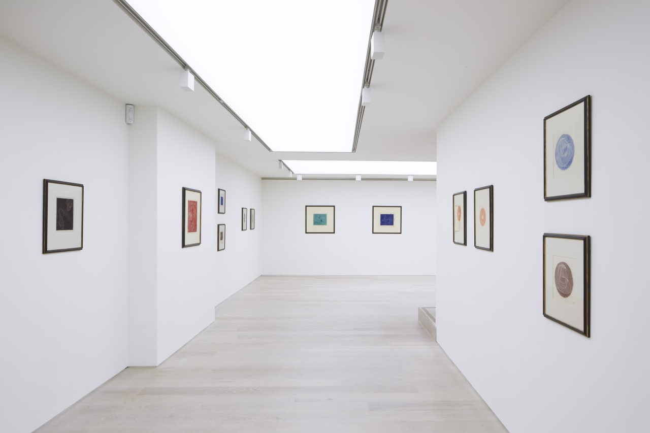 Installation view of Naum Gabo: Spatial Impressions at Cristea Roberts Gallery, London, 2020. Photo: Maxwell Anderson.