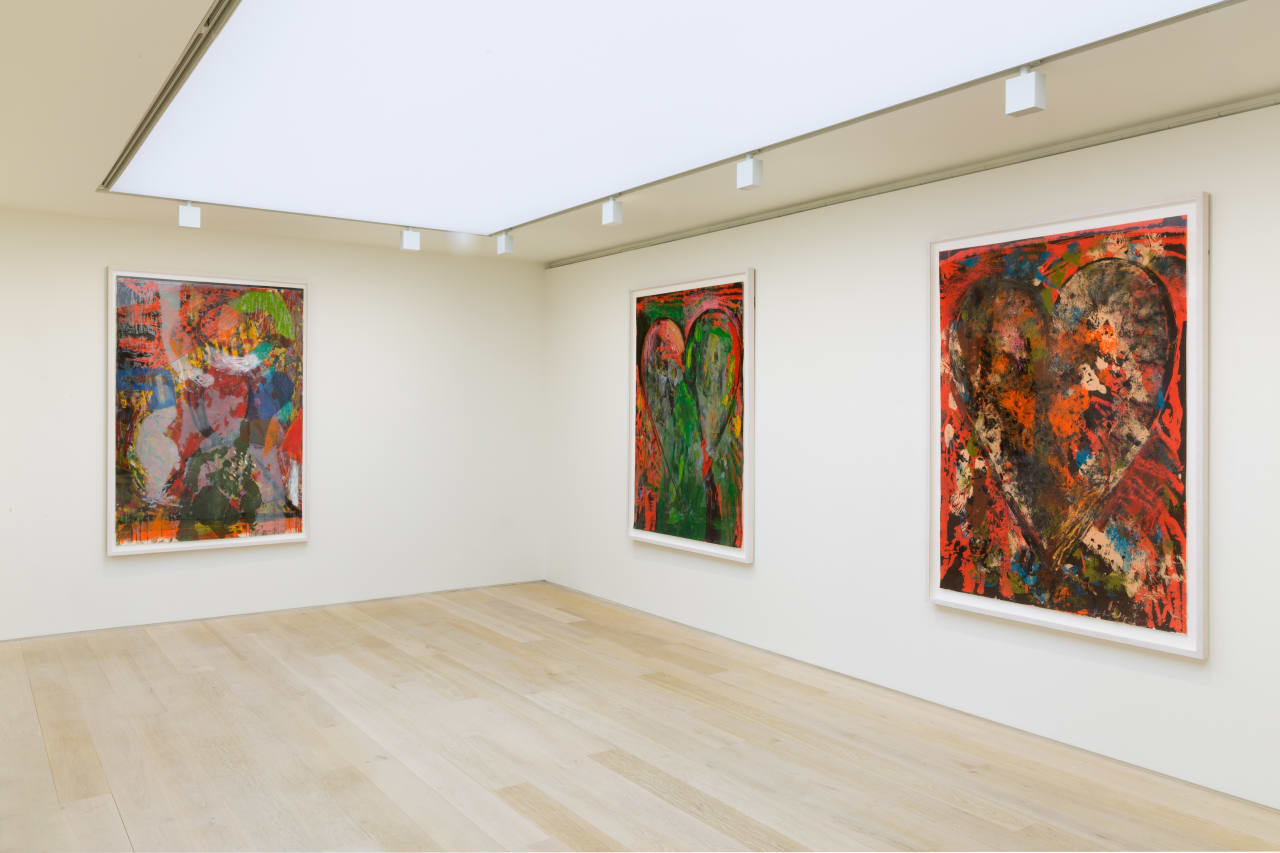 Installation view of Jim Dine: Poet Singing at Alan Cristea Gallery, London, 2017. Photo: FXP Photography.