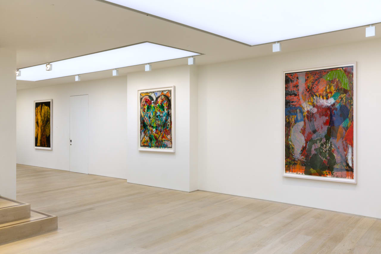Installation view of Jim Dine: Poet Singing at Alan Cristea Gallery, London, 2017. Photo: FXP Photography.