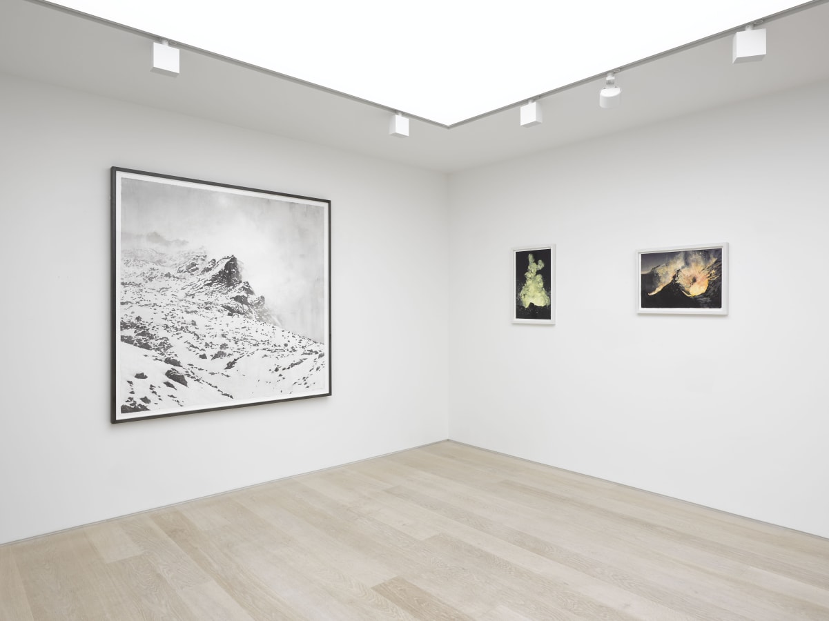 Installation view of works by Emma Stibbon in Fire and Ice at Cristea Roberts Gallery, 2019. Photo Jack Hems