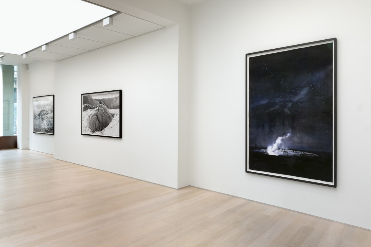 Installation view of works by Emma Stibbon in Volcano at Cristea Roberts Gallery, 2017. Photo Jack Hems