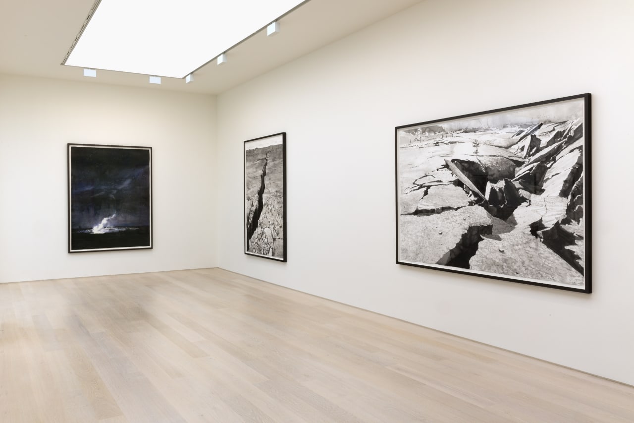 Installation view of works by Emma Stibbon in Volcano at Cristea Roberts Gallery, 2017. Photo Jack Hems