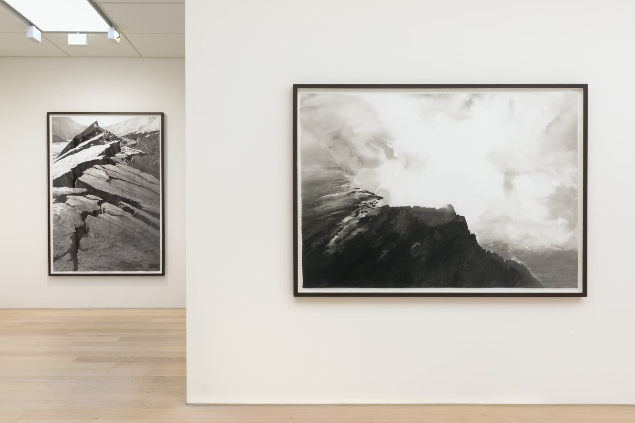 Installation view of works by Emma Stibbon in Volcano at Cristea Roberts Gallery, 2017. Photo Jack Hems