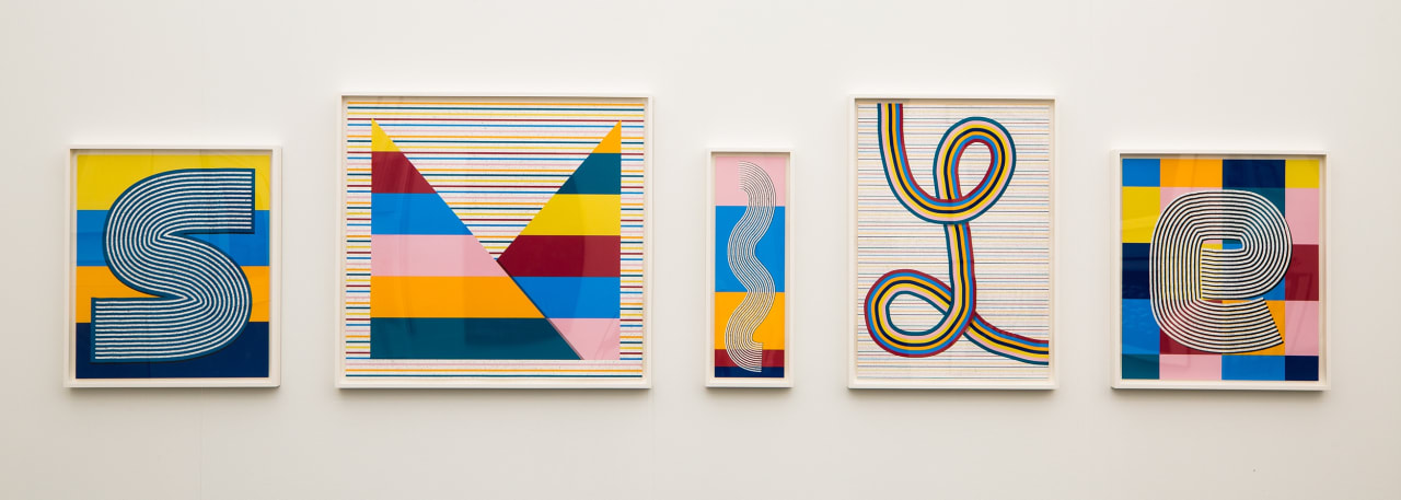 Installation view of Rhys Coren's 'Smile' at Frieze New York, 2018