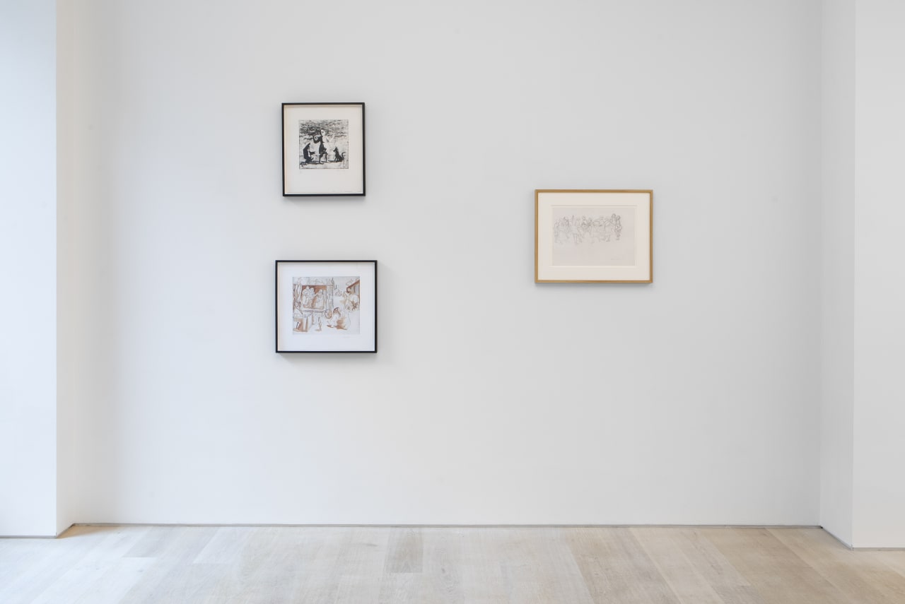 Installation view of Paula Rego: An Enduring Journey at Cristea Roberts Gallery, London, 2021. Photo: Sam Roberts.