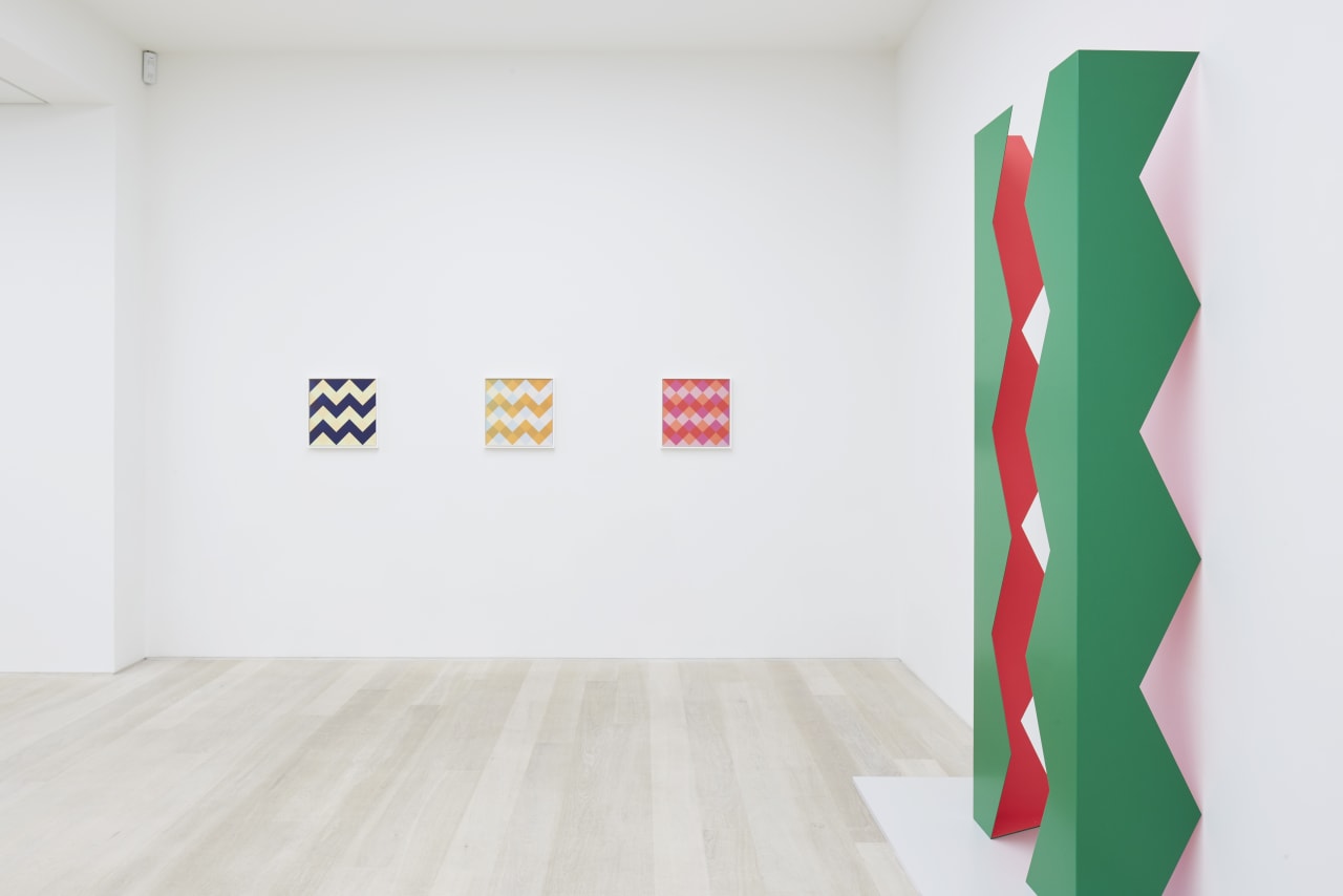 Rana Begum: Reflection on Colour and Form at Cristea Roberts Gallery, London, 2022. Photo: Maxwell Anderson