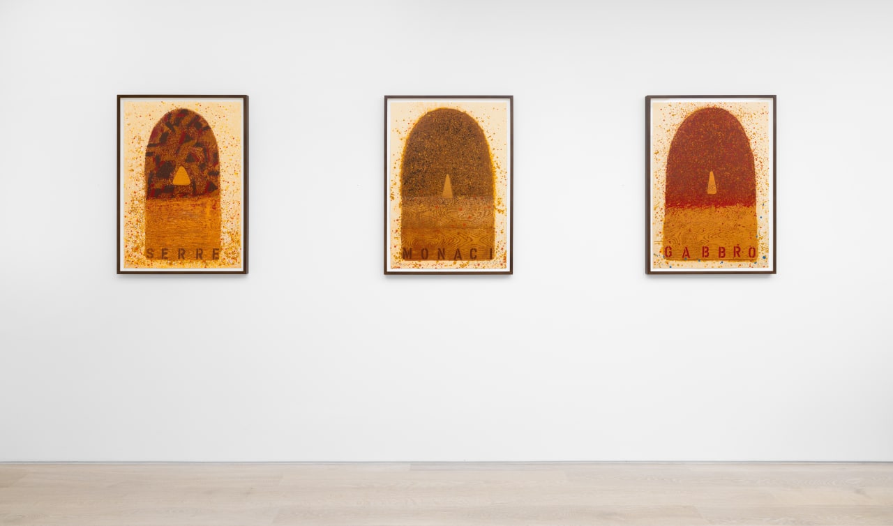 Installation view of Joe Tilson: Breaking the Rules at Cristea Roberts Gallery, London, 2023. Photo: Sam Roberts Photography