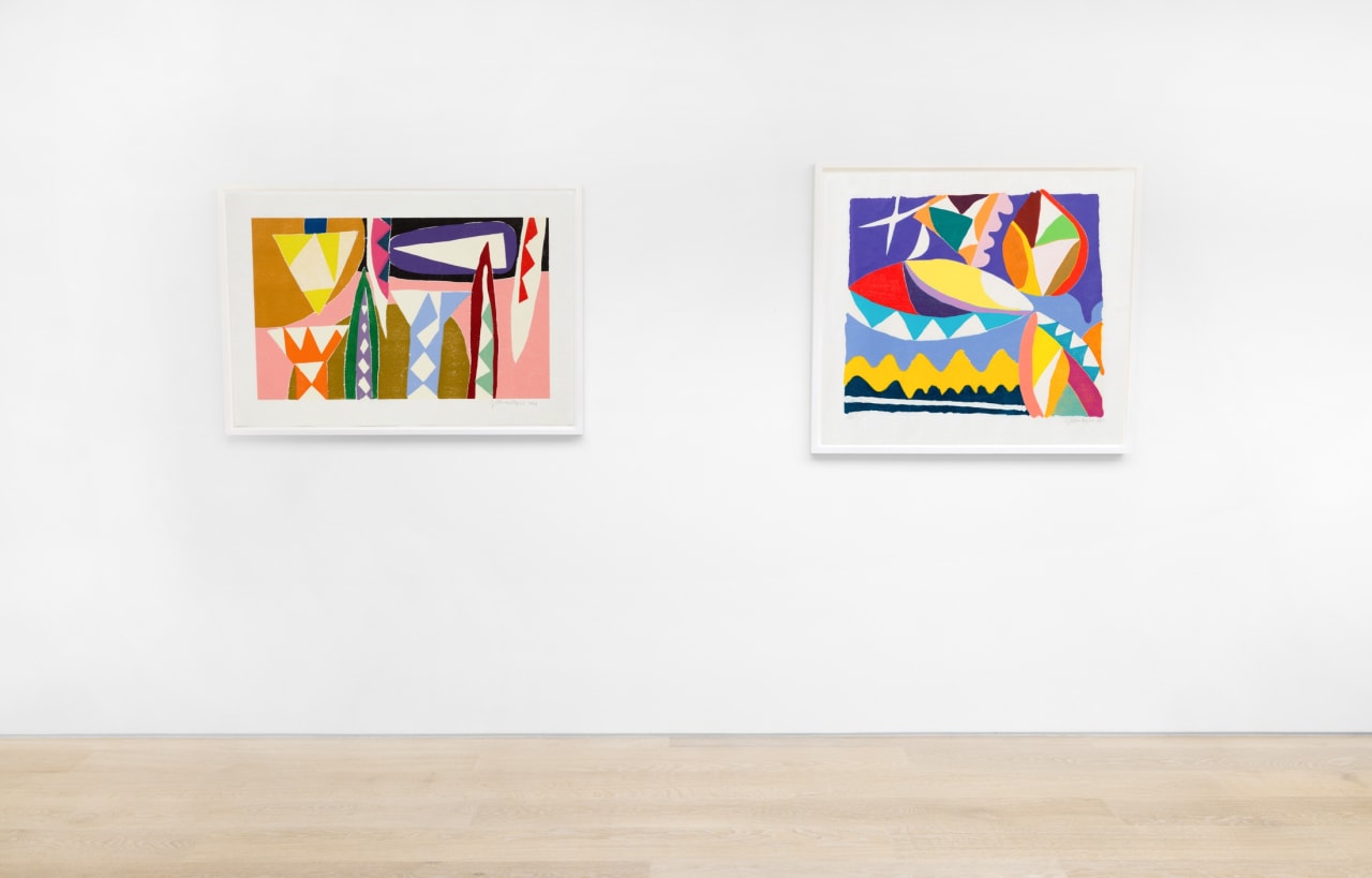 Installation view of Sensing Abstraction at Cristea Roberts Gallery, London, 2023. Photo: Sam Roberts Photography.