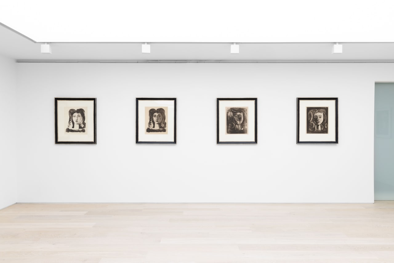Installation view of Portraiture in Print at Cristea Roberts Gallery, London, 2023. Photo: Sam Roberts Photography