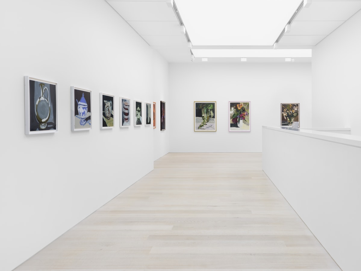 Installation view of Clare Woods: Soft Knock at Cristea Roberts Gallery, London, 2024. Photo Eva Herzog.