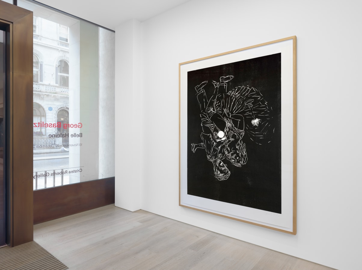 Georg Baselitz, Belle Haleine installation, 2023. Courtesy Cristea Roberts Gallery, London. Photo Anna Arca