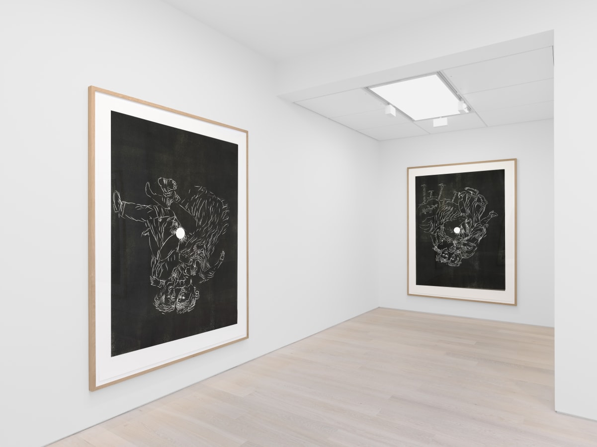 Georg Baselitz, Belle Haleine installation, 2023. Courtesy Cristea Roberts Gallery, London. Photo Anna Arca