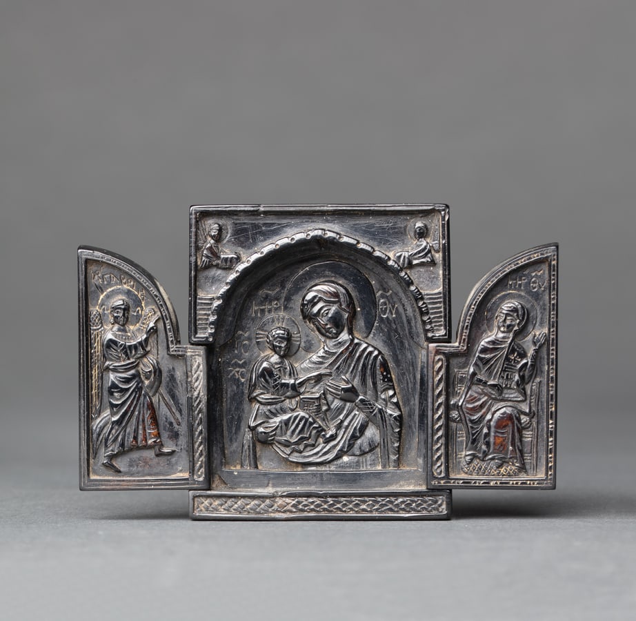 Triptych With Virgin Hodegetria And Saints C1350 1400 Sam Fogg