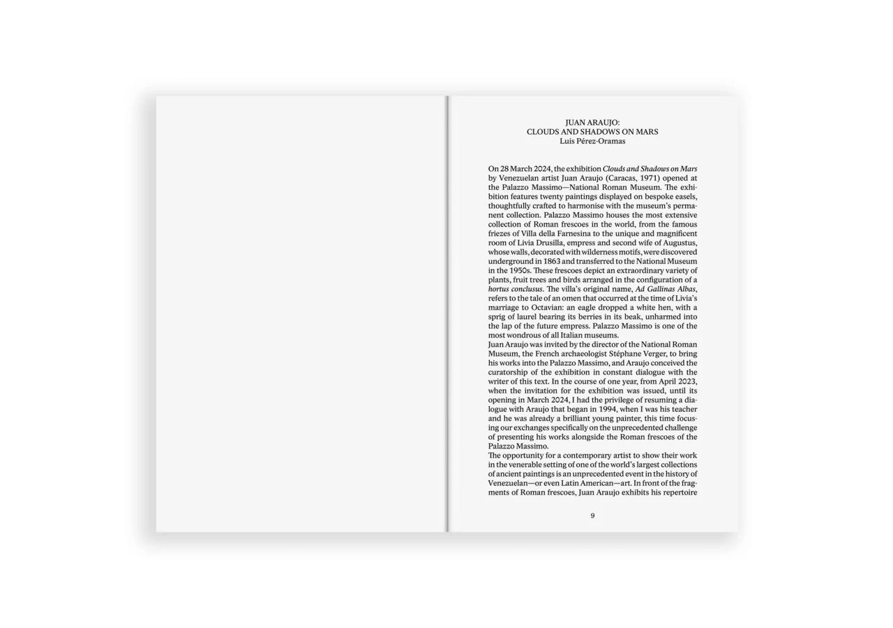 Juan Araujo: Clouds and Shadows on Mars / Over Time CURA