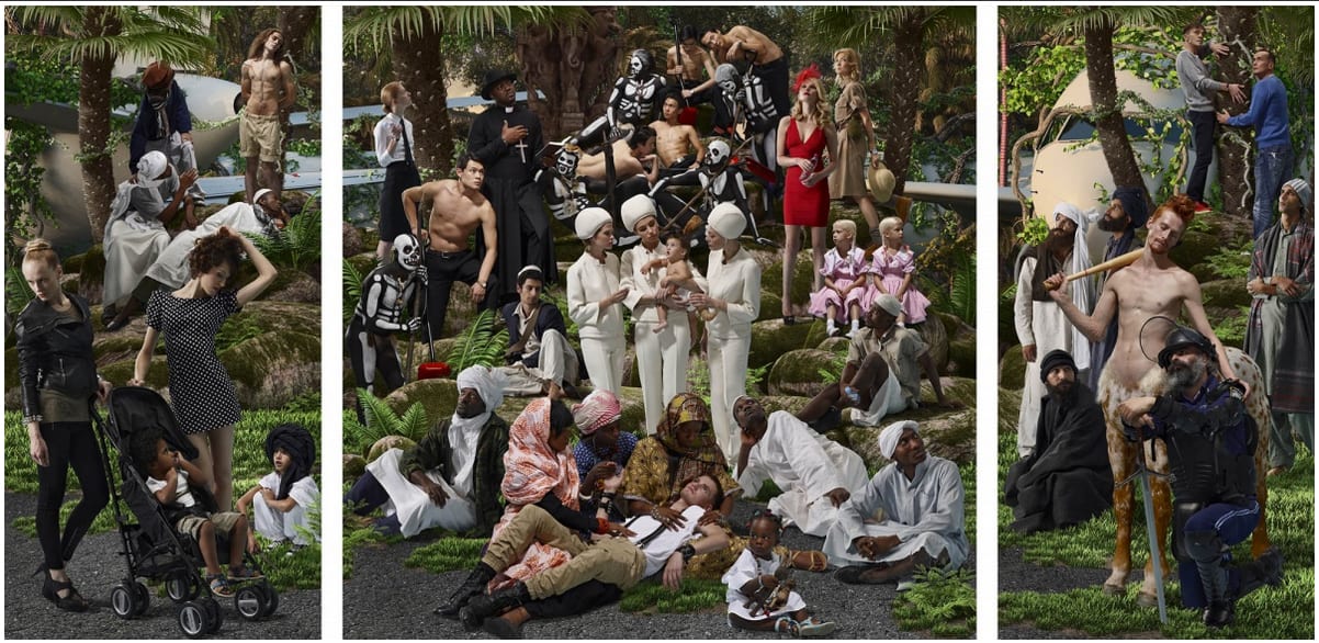 AES+F, Allegoria Sacra, Jungle Elegy (triptych), 2012