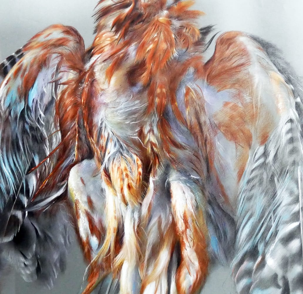 David NICHOLSON, Oiled hawk, 2014