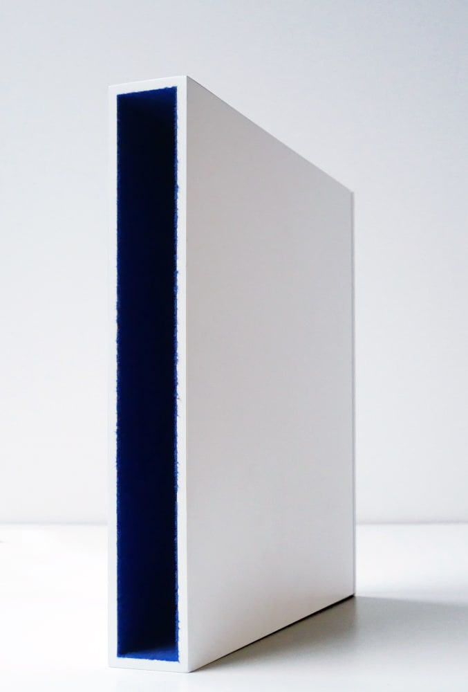 Martin RICHMAN, Bookspace (floqué bleu / LED bleu), 1998-2002
