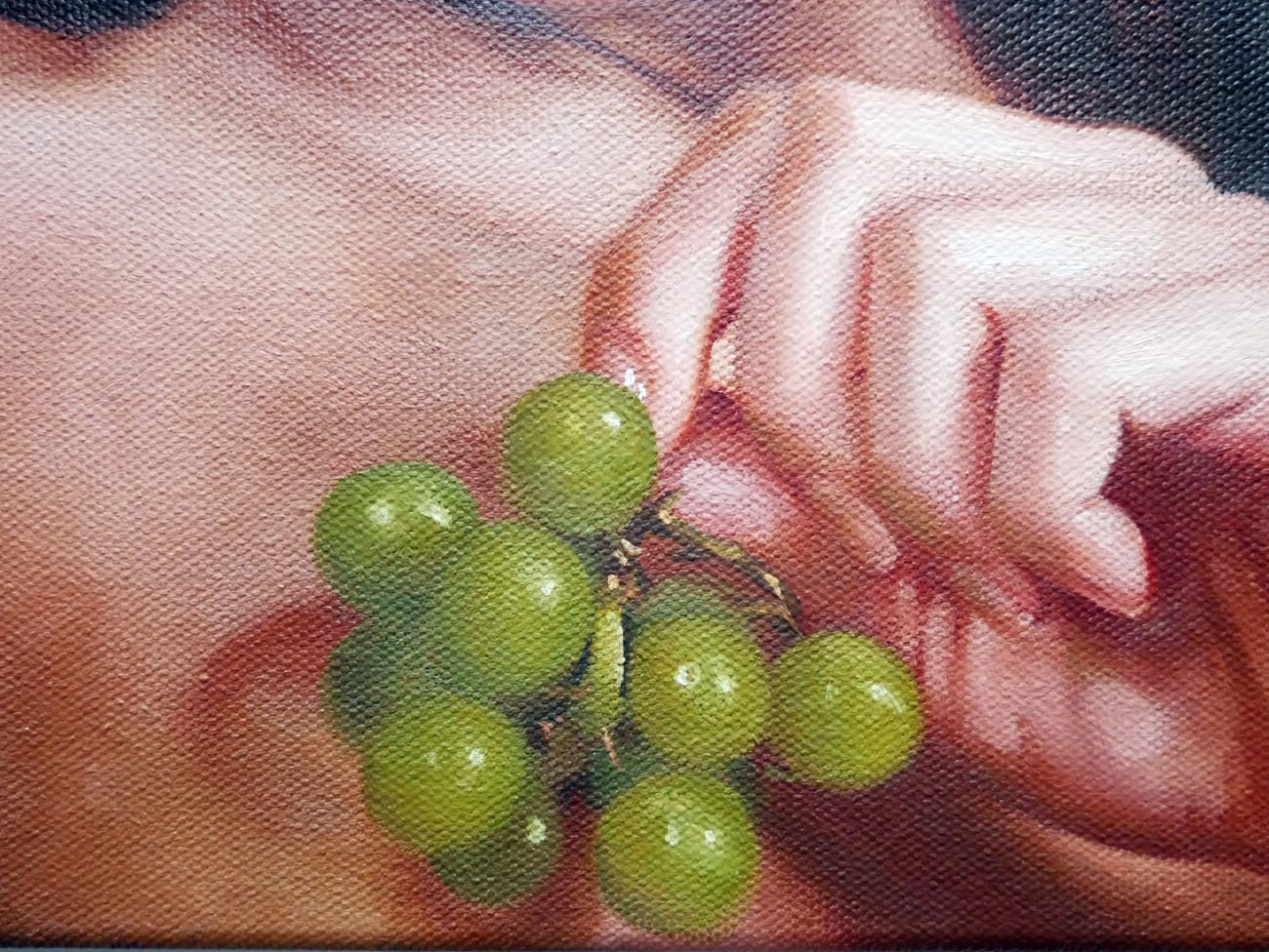 David NICHOLSON, Girl with grapes, 2006