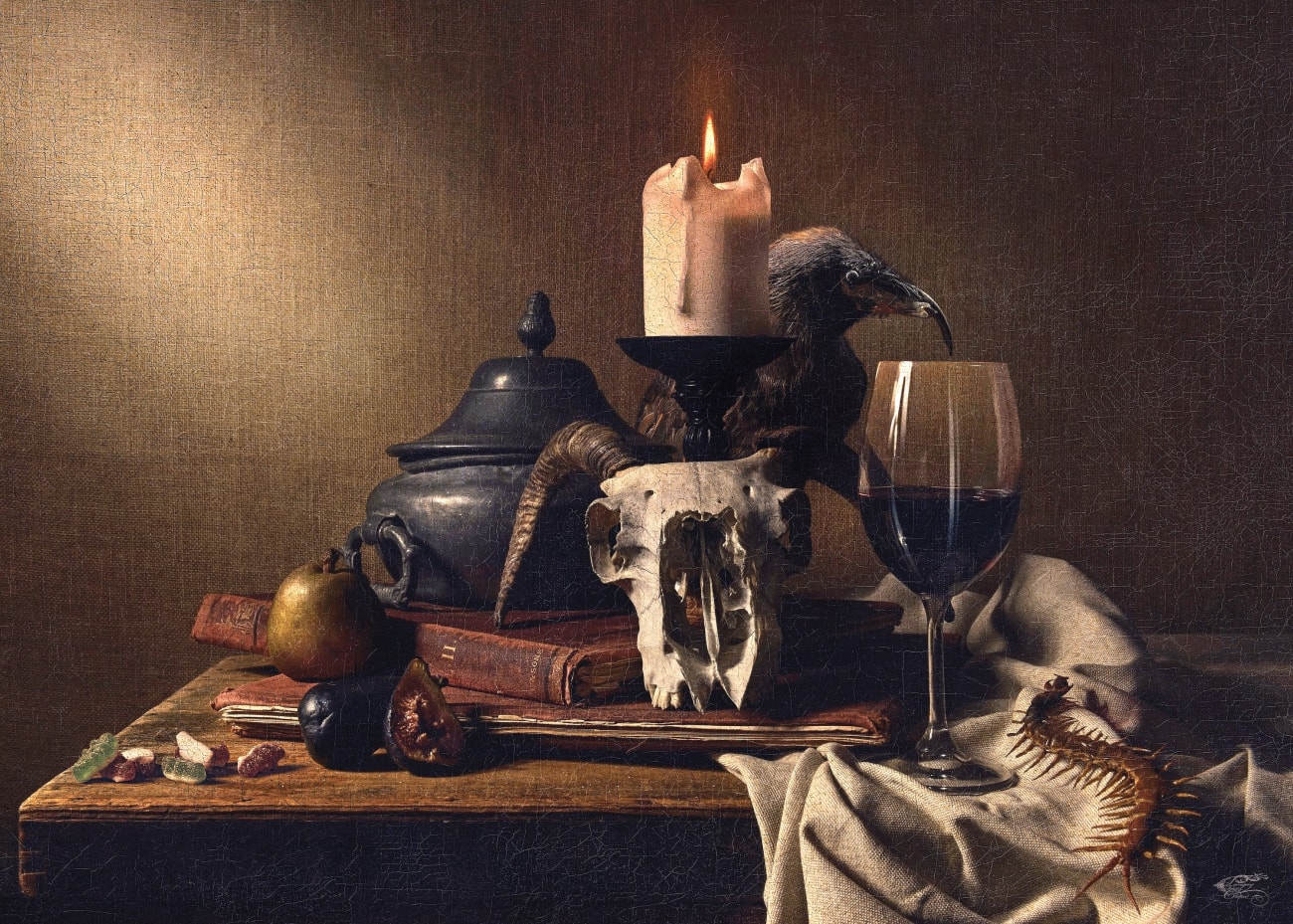 Cédric TANGUY, Nature morte aux crocodiles, 2019