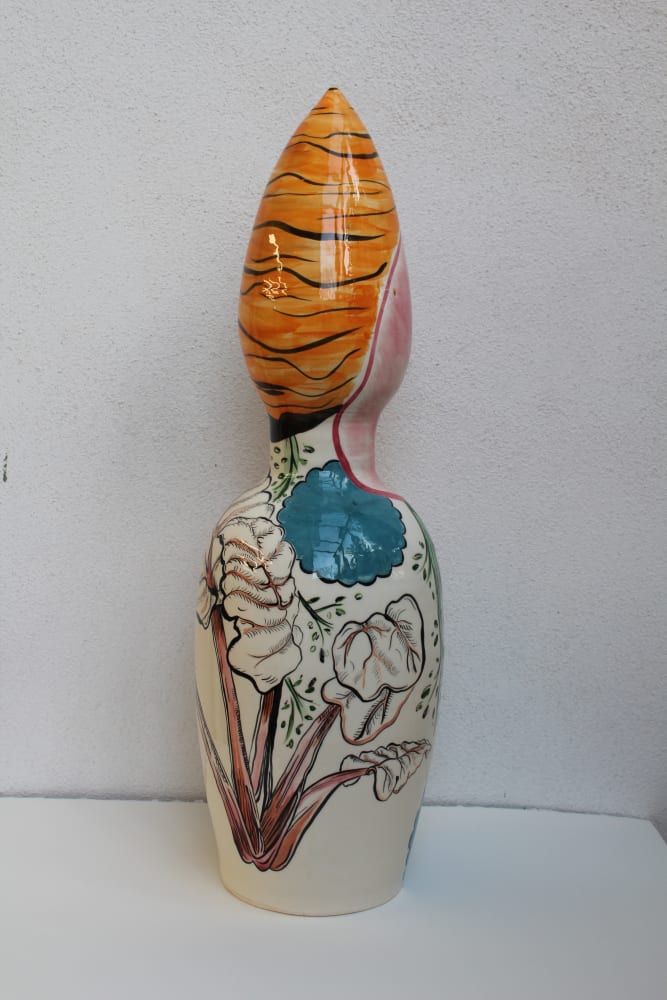 Florentine & Alexandre LAMARCHE-OVIZE, Ceramic doll (carrot) #2, 2020