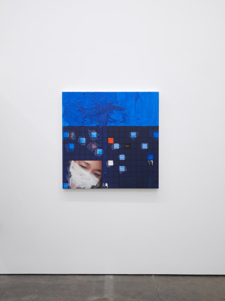 Simon Denny, Metaverse Landscape 22: The Sandbox Land (-71, -159), 2023