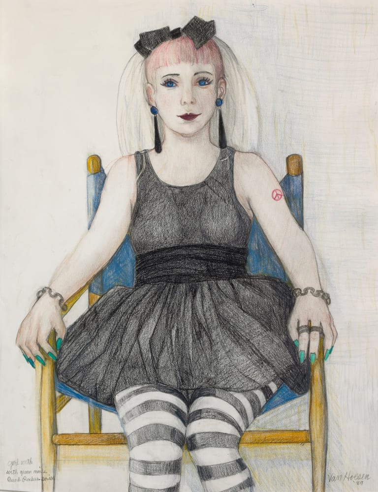 Beth Van Hoesen, Girl with Green Nails, 1989
