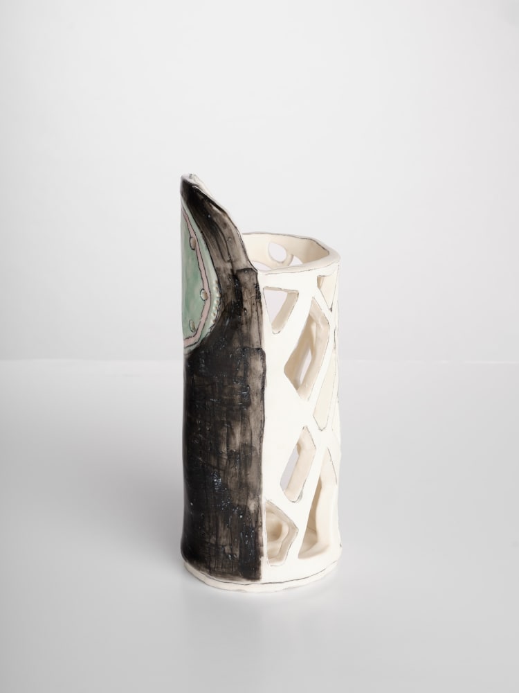 Johanna Jackson, Candle holder with under-determined clock, 2022