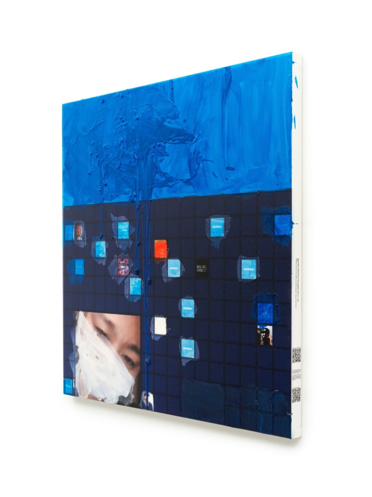 Simon Denny, Metaverse Landscape 22: The Sandbox Land (-71, -159), 2023