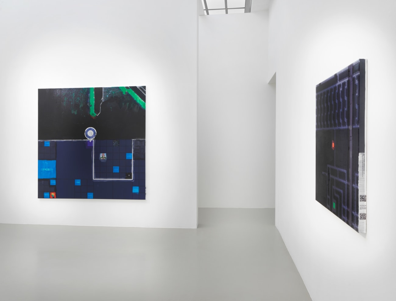 Simon Denny, Metaverse Landscape 23: The Sandbox Land (-121, -155), 2023