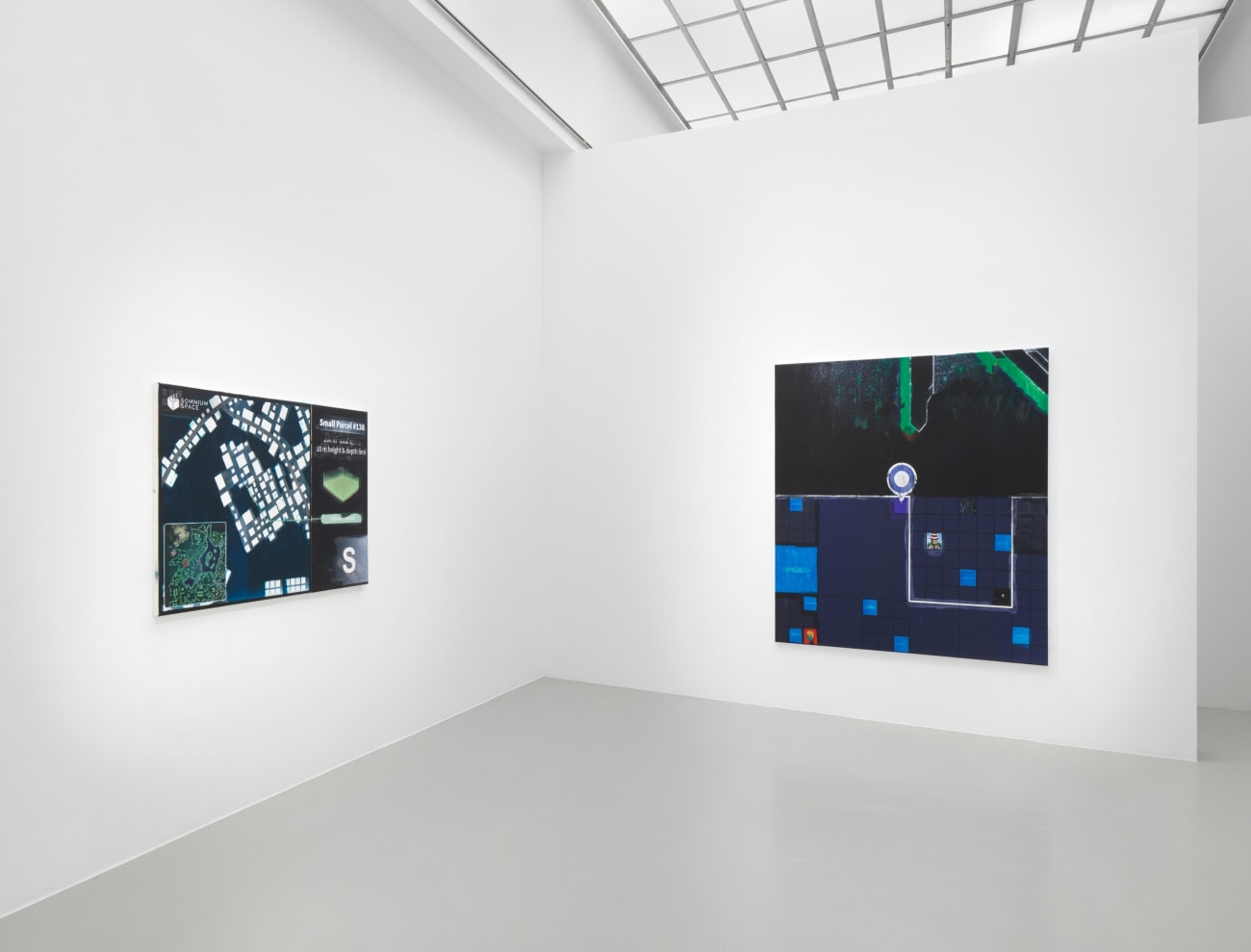 Simon Denny, Metaverse Landscape 23: The Sandbox Land (-121, -155), 2023