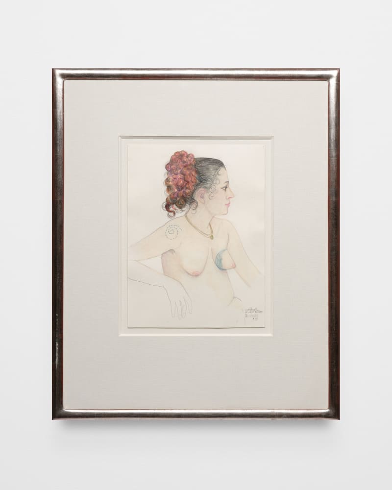 Beth Van Hoesen, Model with Breast Tattoo, 1986