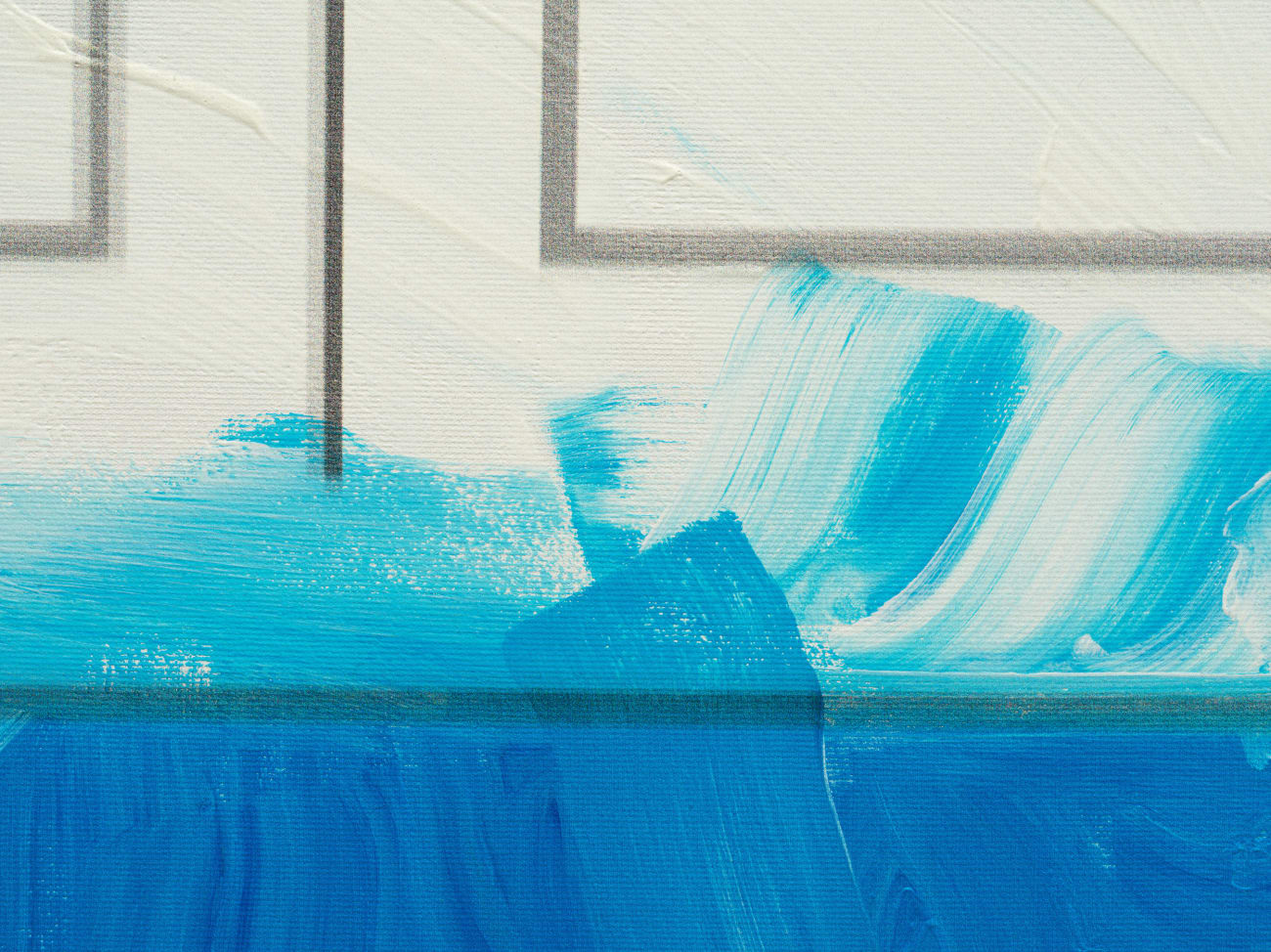 Simon Denny, Metaverse Landscape 15: Voxels 5 Haight Street, 2023