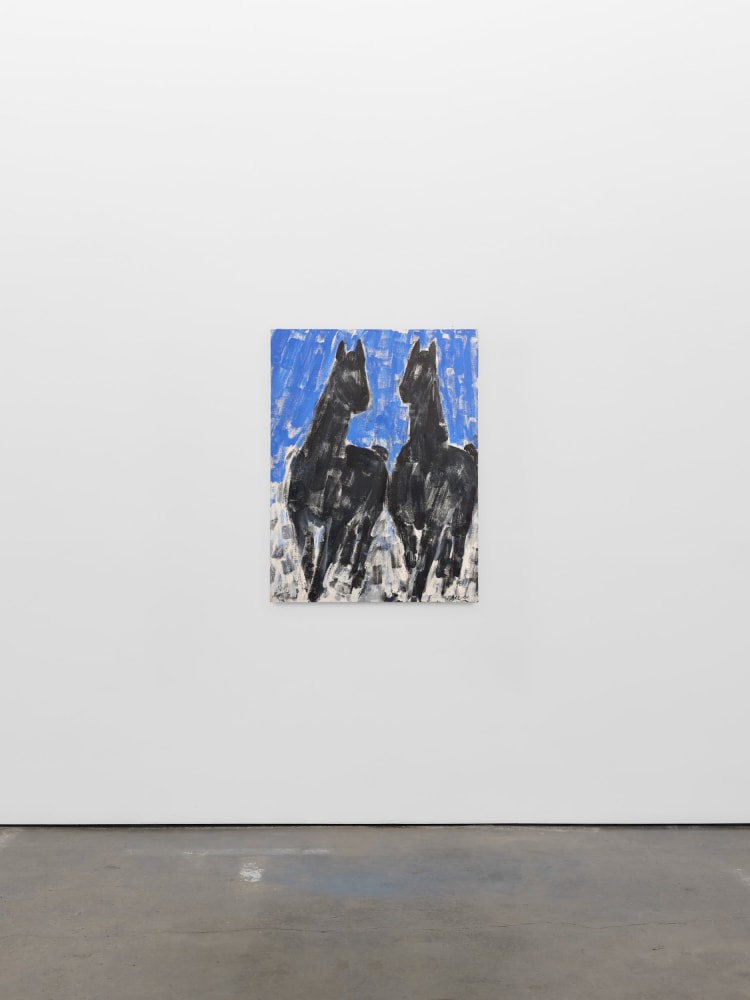 Stephen Pace, Pair, Black Horses, 01-7, 2001