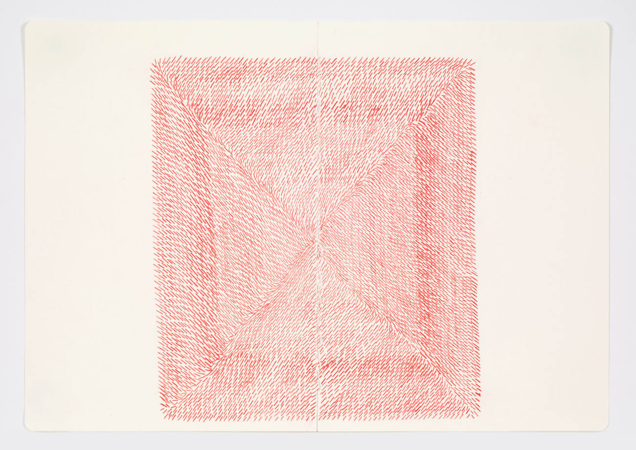 Jessica Dickinson, binding-time (notebook drawing for From/With #5), 2021
