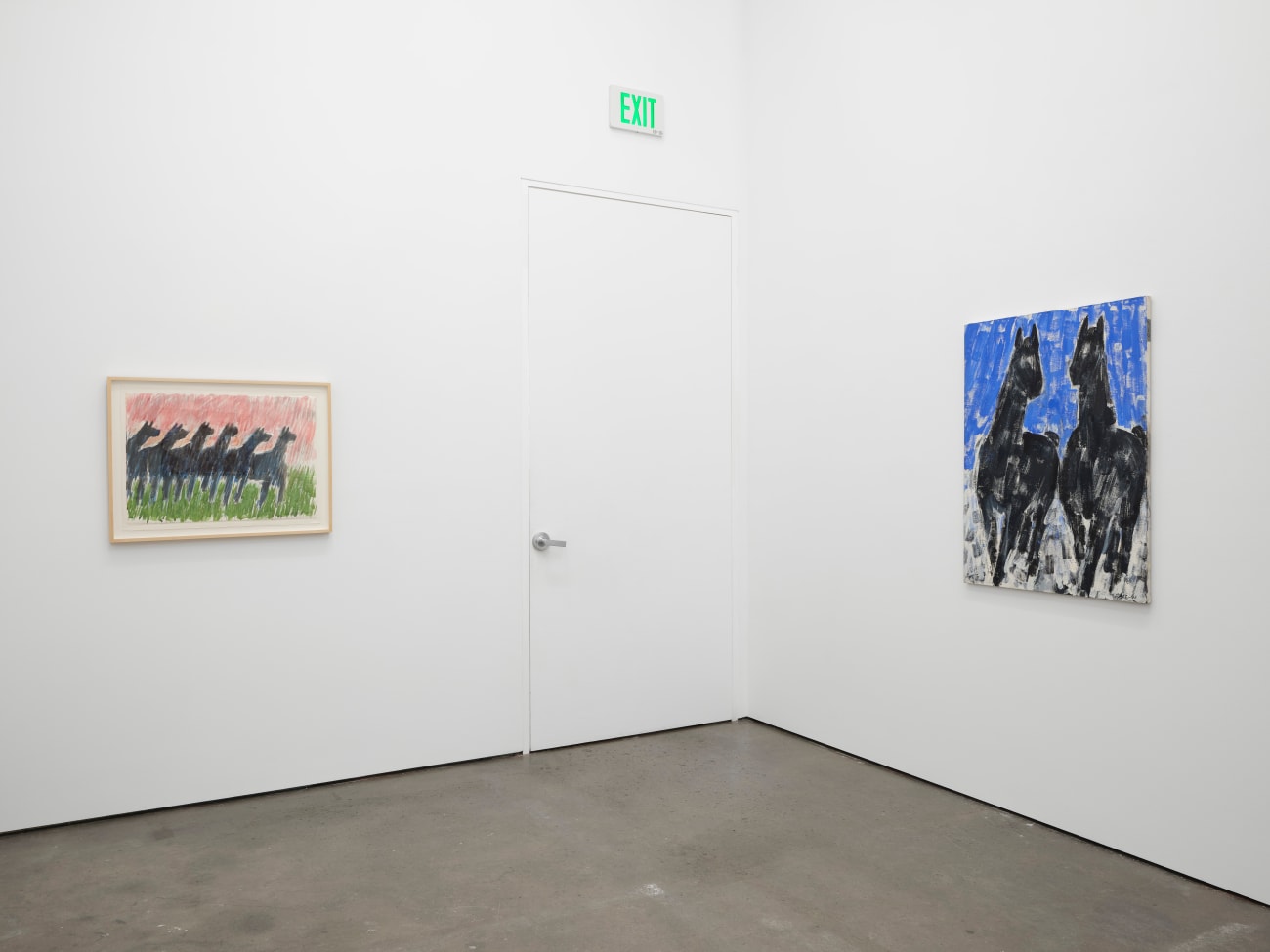 Stephen Pace, Pair, Black Horses, 01-7, 2001