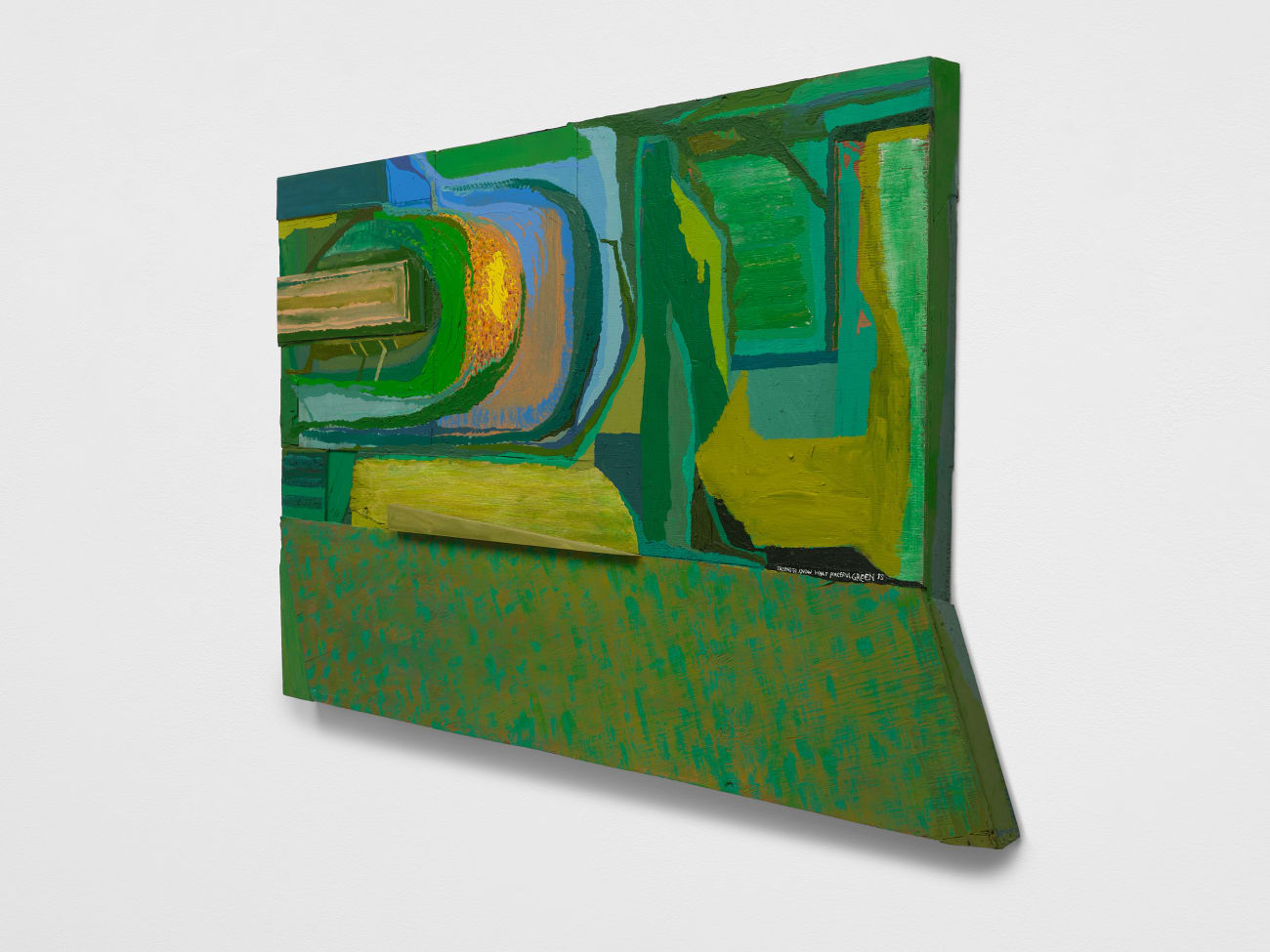 Chris Johanson, Trying To Know What Peaceful Green Is, 2013