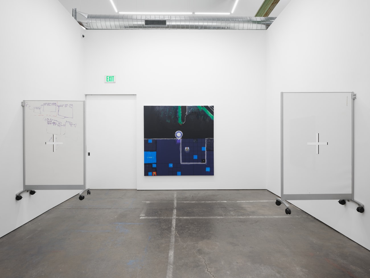 Simon Denny, Metaverse Landscape 23: The Sandbox Land (-121, -155), 2023