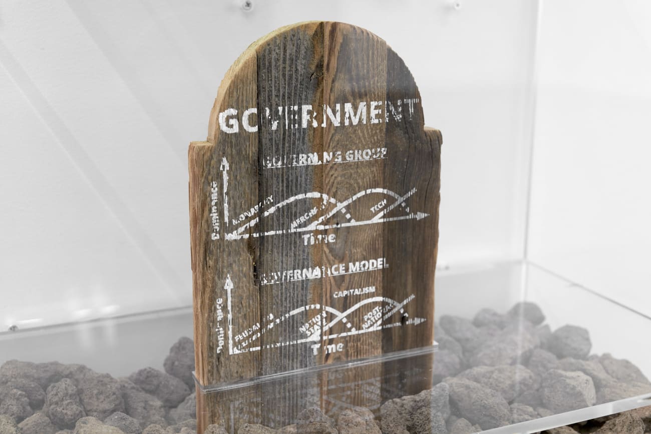 Simon Denny, Blockchain Future State Fintech Gamer Case Mod Deal Toy: Backfeed x Ethereum, 2016