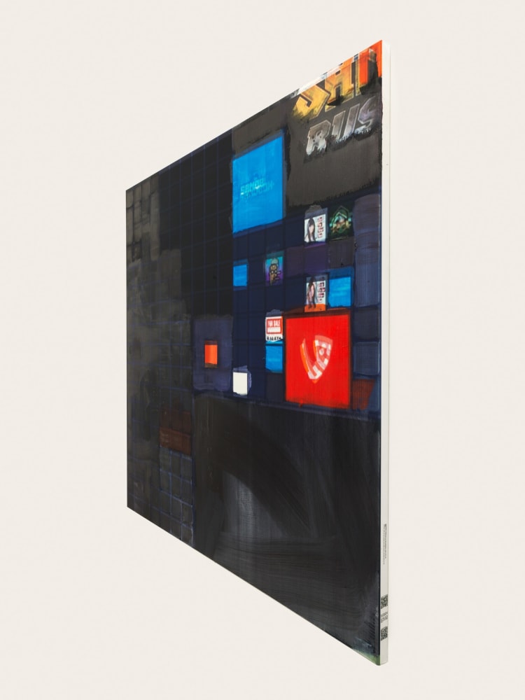 Simon Denny, Metaverse Landscape 26: The Sandbox Land (-179, 37), 2023