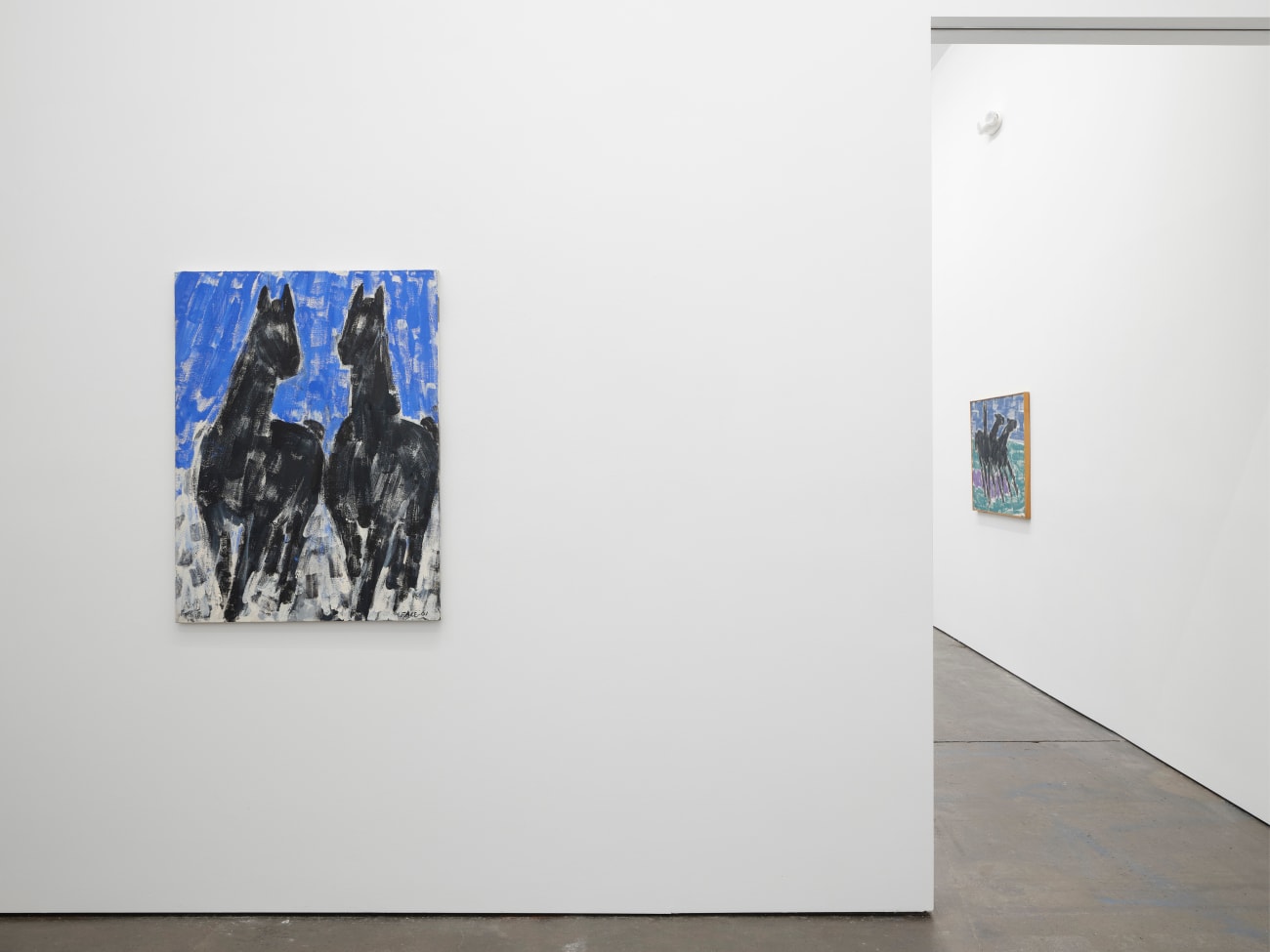 Stephen Pace, Pair, Black Horses, 01-7, 2001