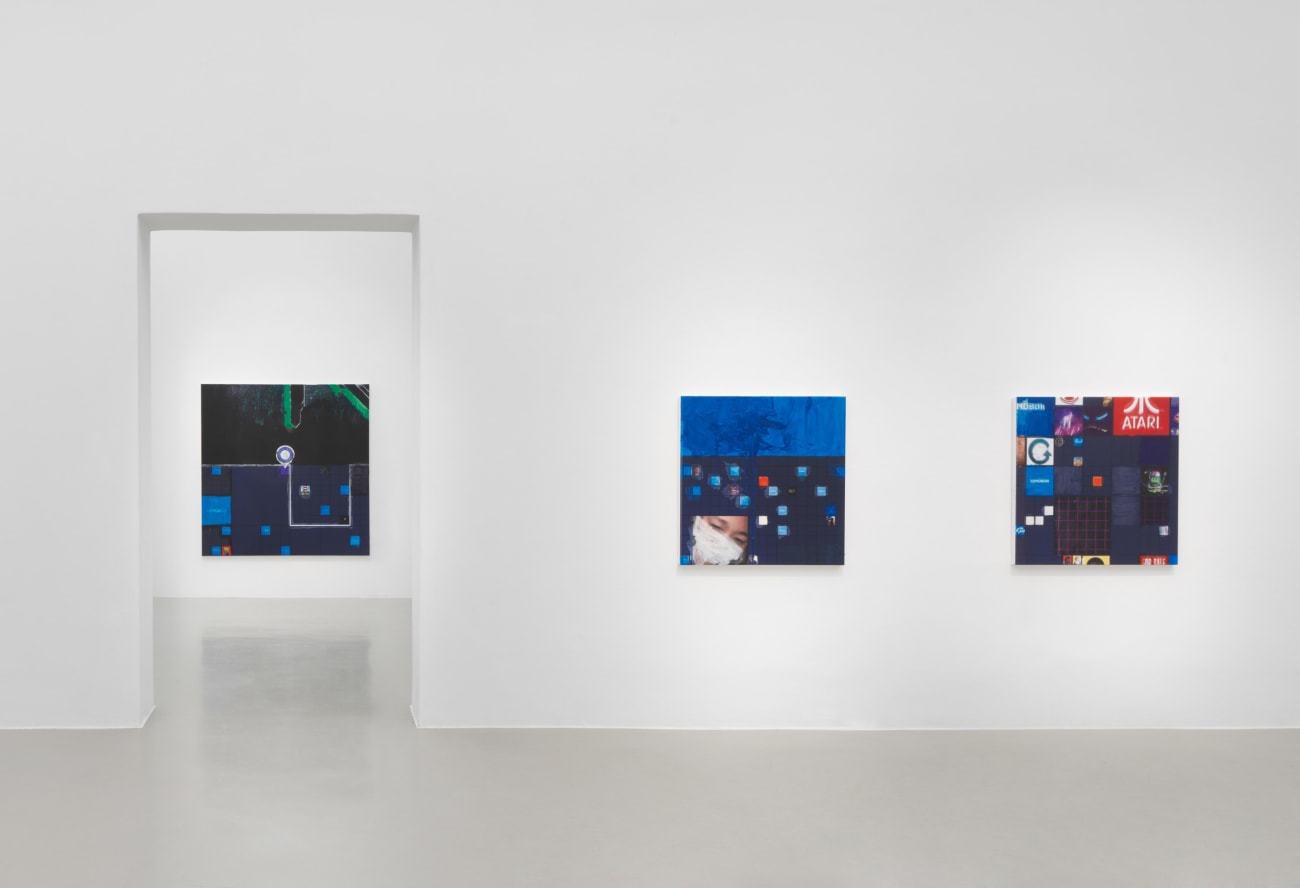 Simon Denny, Metaverse Landscape 22: The Sandbox Land (-71, -159), 2023